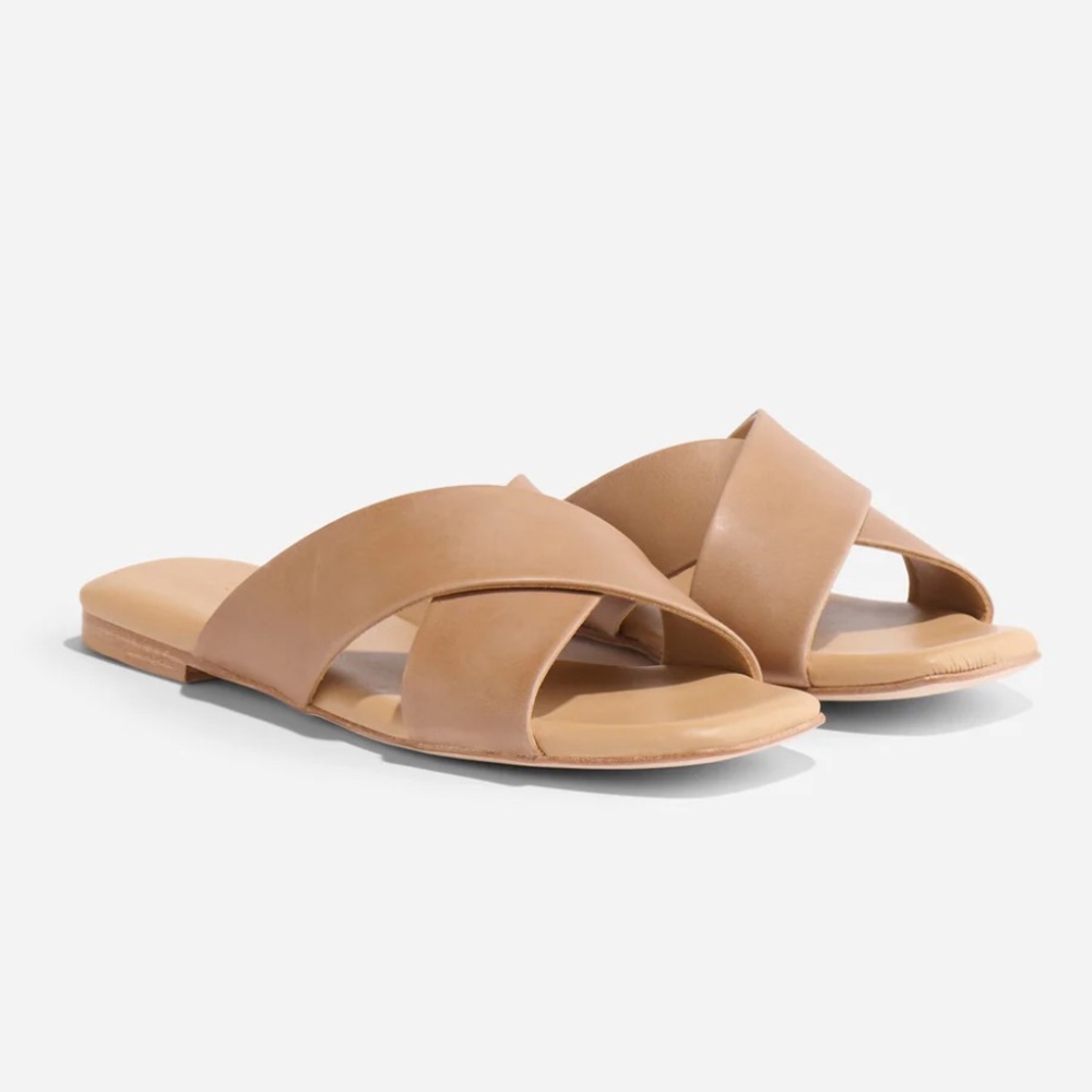 Nisolo Catalina Slide Sandal in Almond